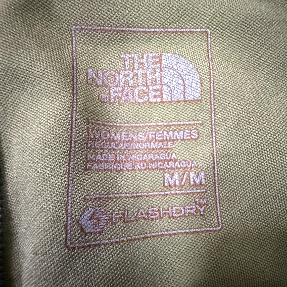 The North Face FlashDry Womens Crop Leggings Green Aztec Print Medium M Hiking G - Picture 4 of 8